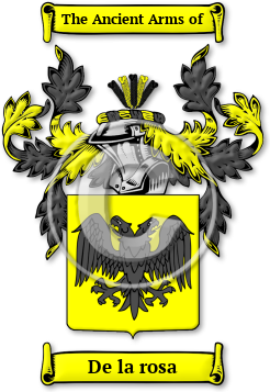 De la rosa Family Crest Download (jpg) Legacy Series - 150 DPI